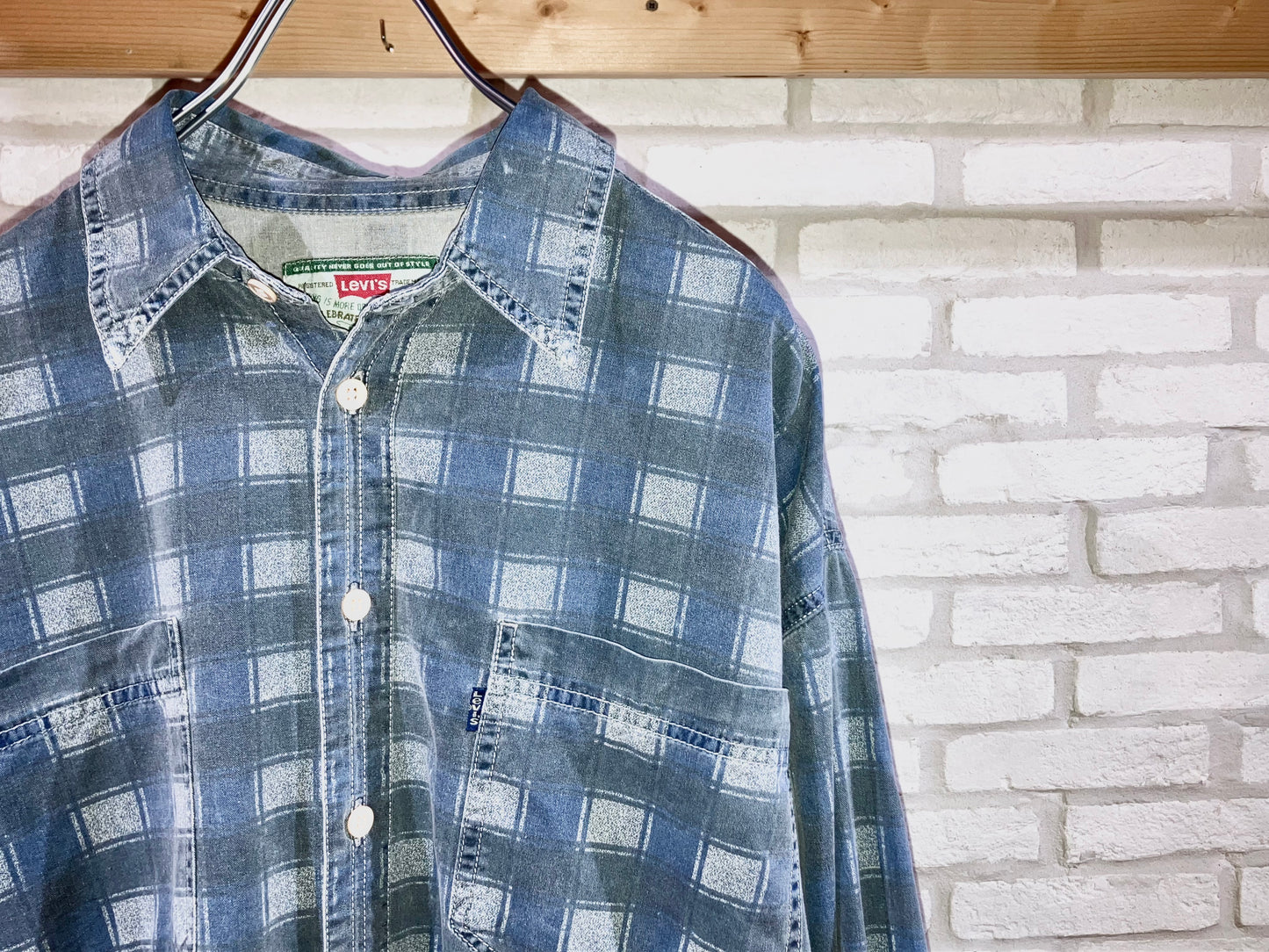 "Levi's" Old Printed Check Shirt