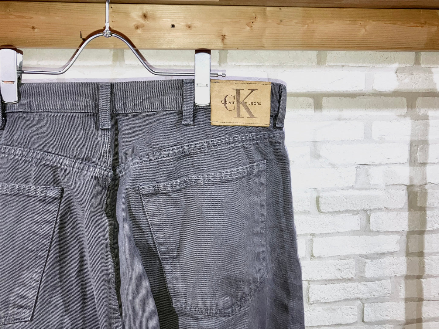 "CK Calvin Klein" 00s Color Denim Wide Pants