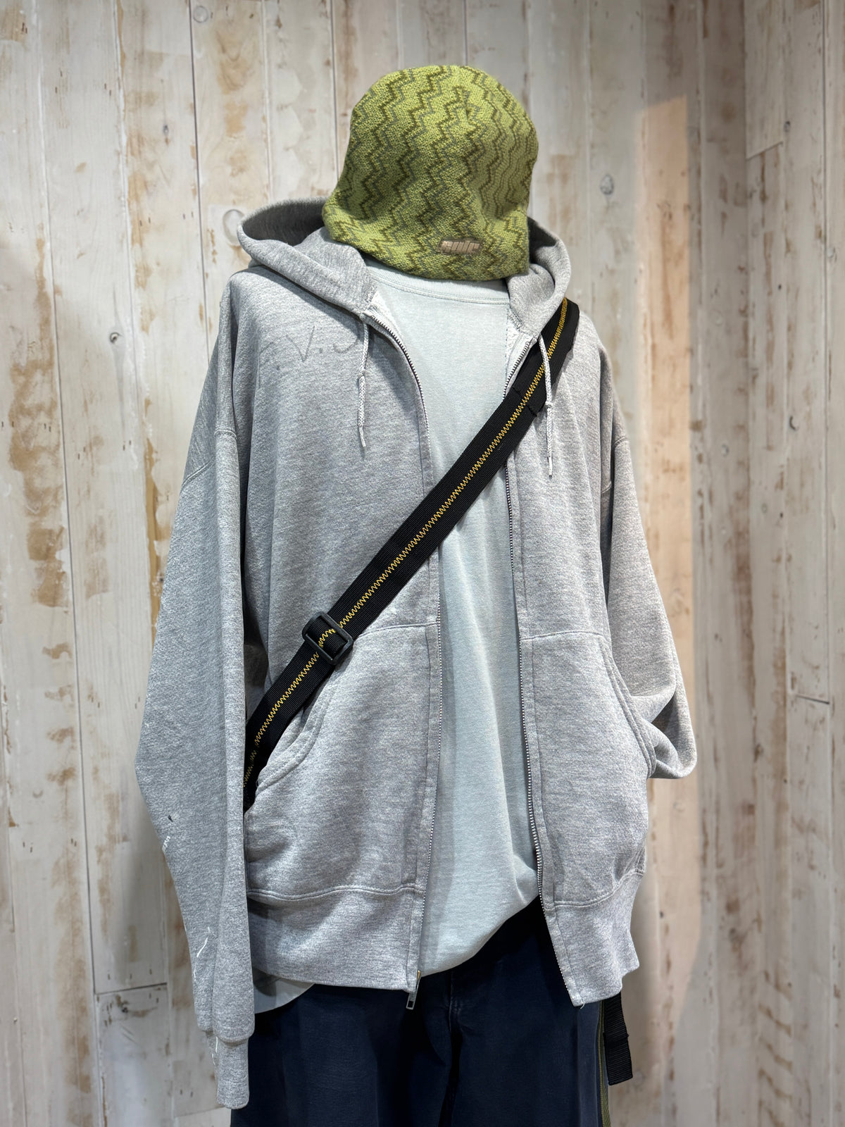 00s Custom Handwritten Zip-up Hoodie