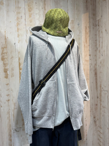 00s Custom Handwritten Zip-up Hoodie