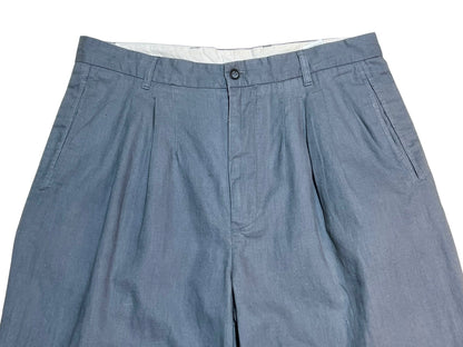 Old Linen mix Loose Wide Trousers
