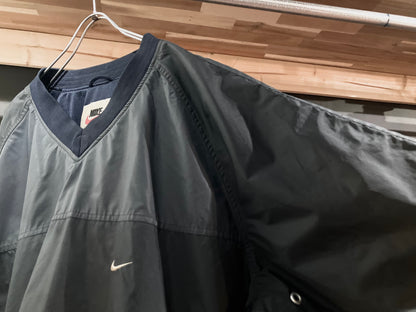 "NIKE" Old Rubber Coating Pollover Tops