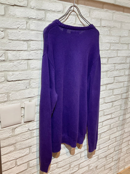 "CHAPS" 00s Nice Color Cotton Knit