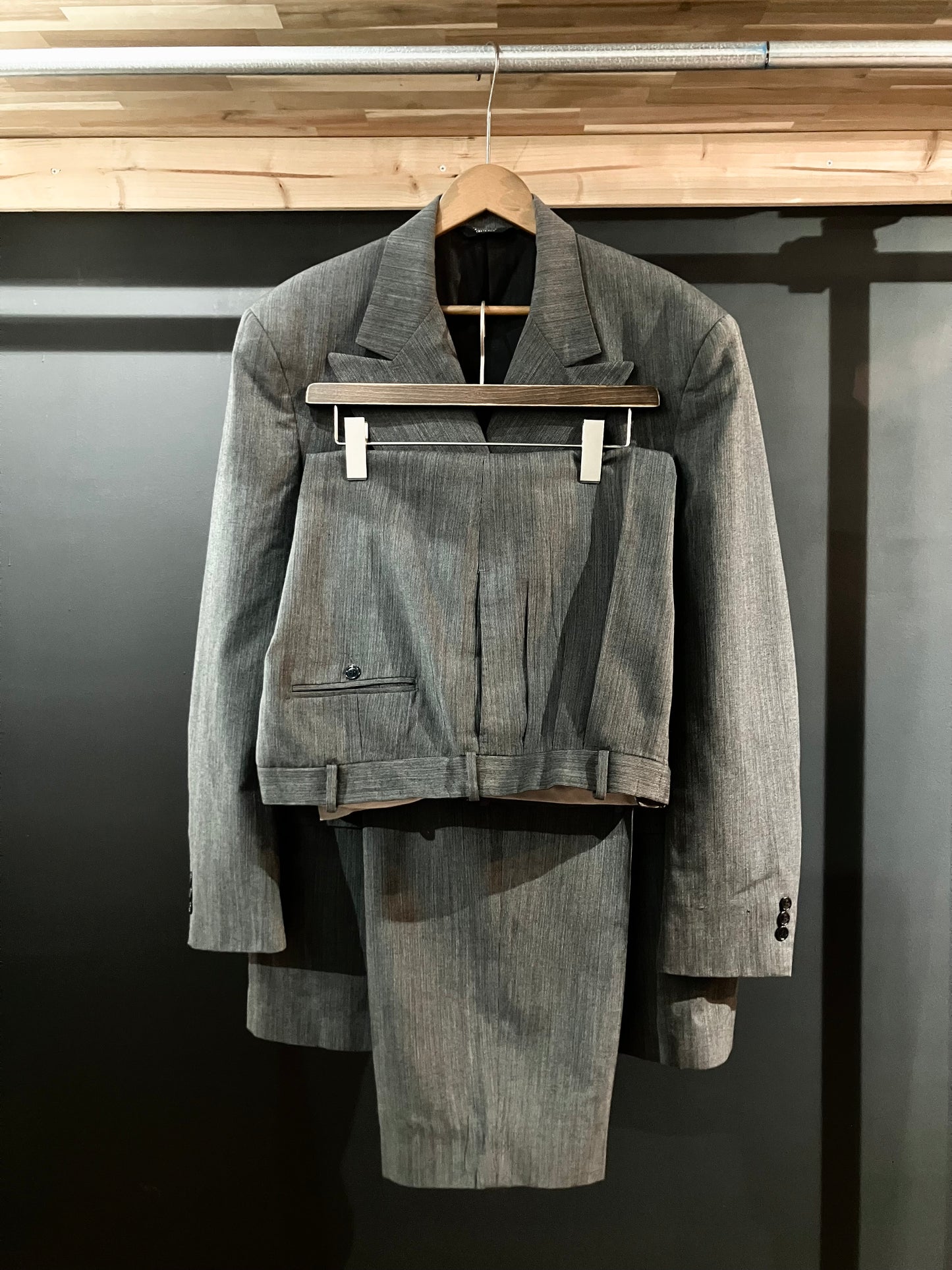 Vintage Double Breasted Stripe Suit