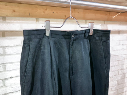 "claiborne" 00s Linen&Rayon Wide Slacks