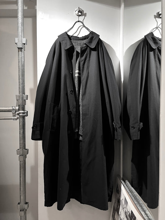 Old soft Shell balmacaan coat