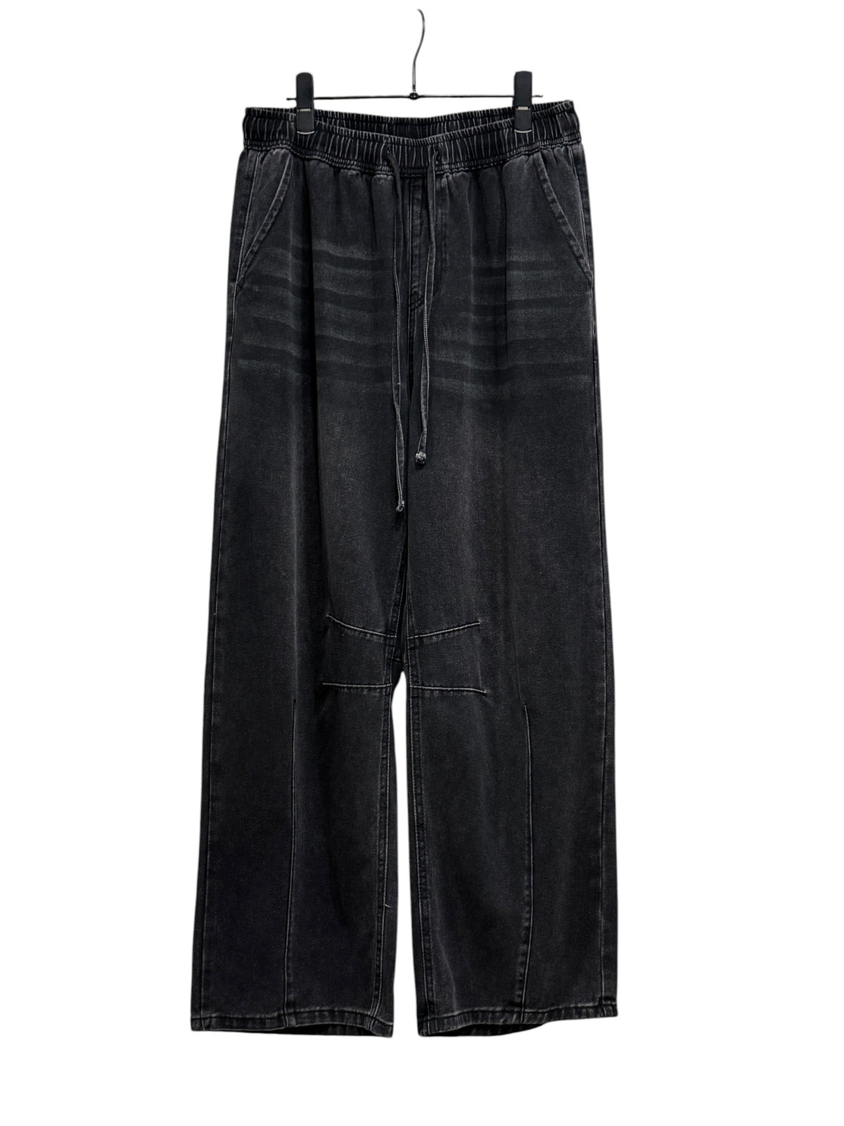 Euro Black Rayon Denim EZ Pants