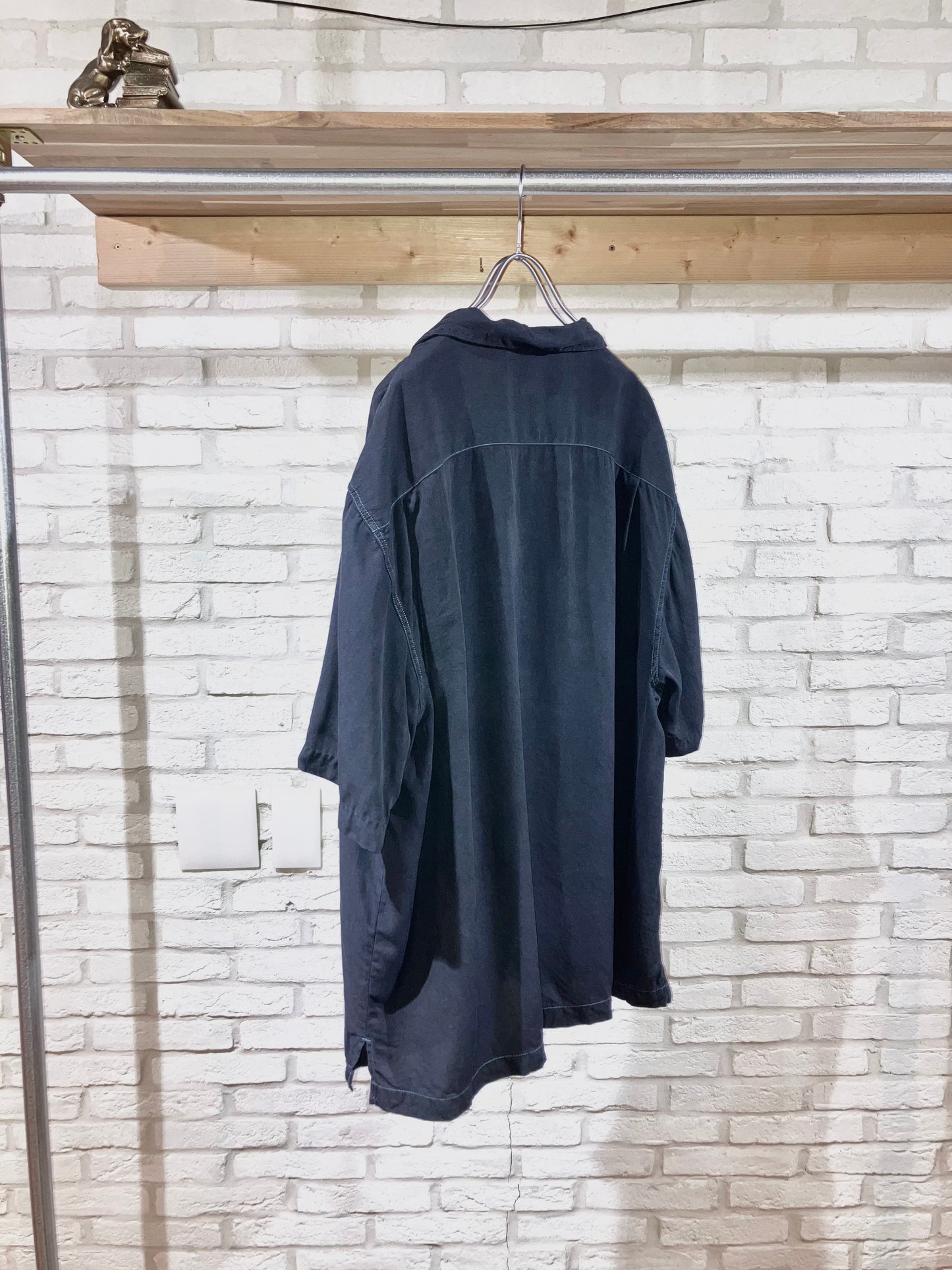 "NAT NAST" Old Garment Dye Silk Shirt
