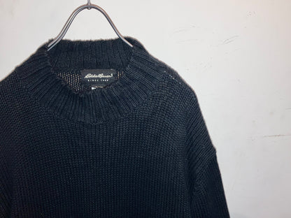 "Eddie Bauer" 00s Mock Neck Cotton Knit