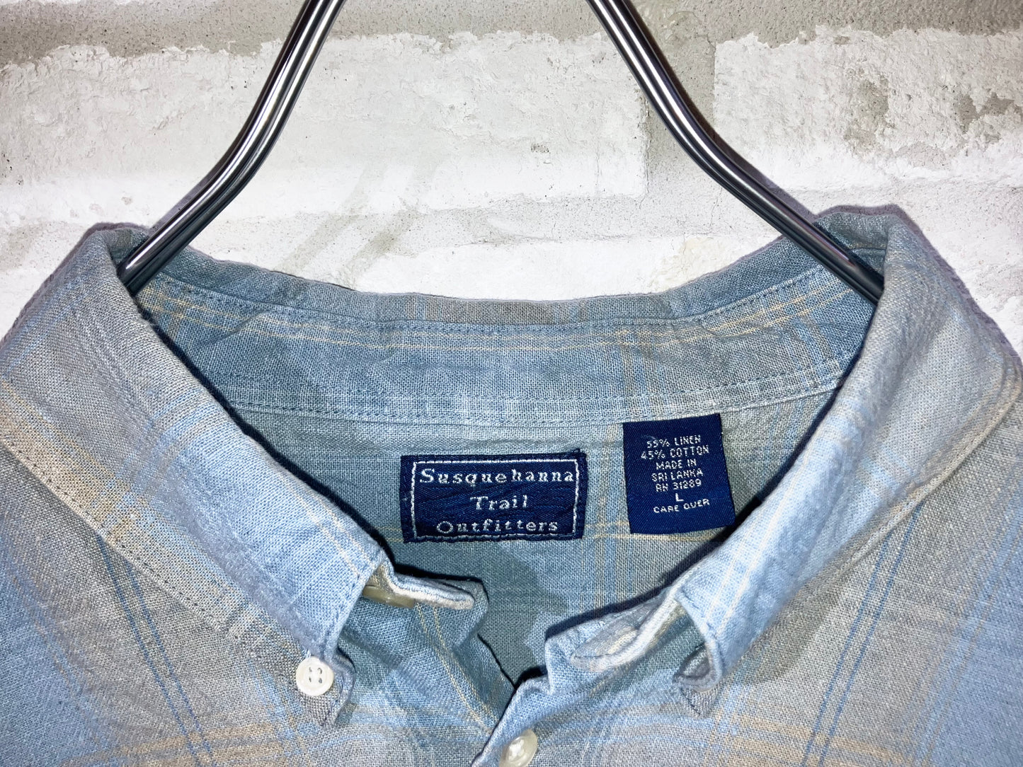 Old Linen&Cotton Check Shirt