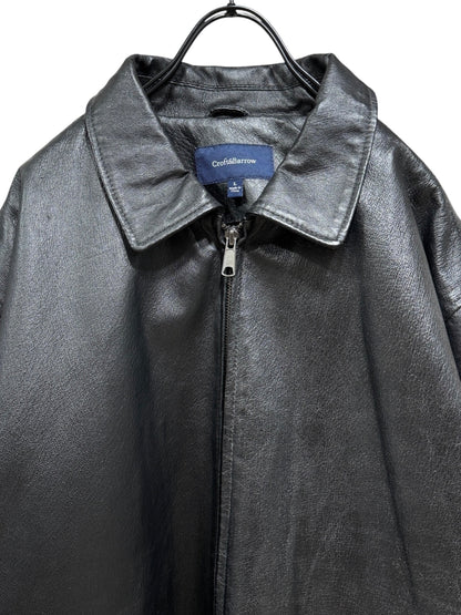 Old Croft & Barrow Leather  Zip Up Jacket