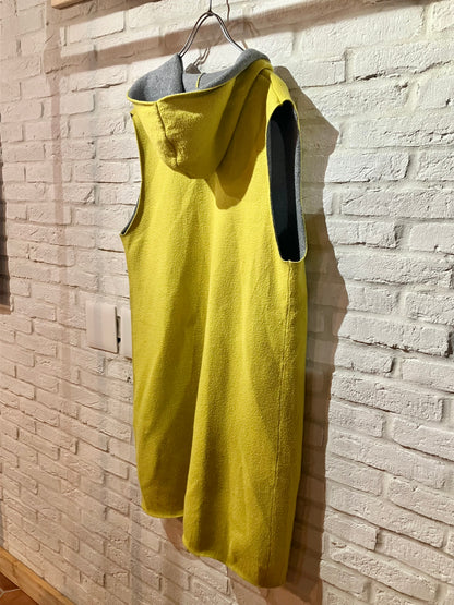 Old Design Long Hoodie Vest
