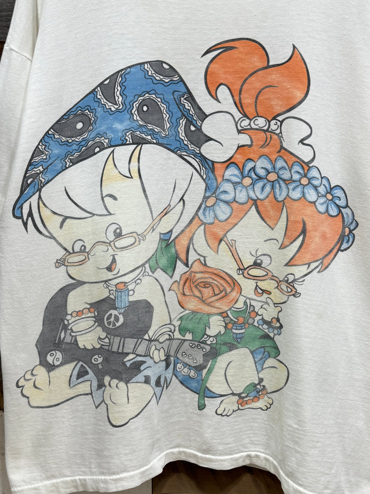 90s The Flintstones “Bamm Bamm＆Pebbles” Tee