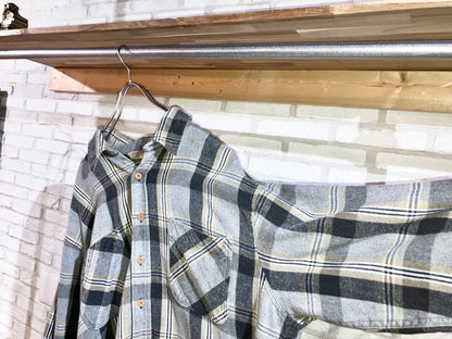 "BIG MAC" Old Oversized Heavy Flannel Check Shirt