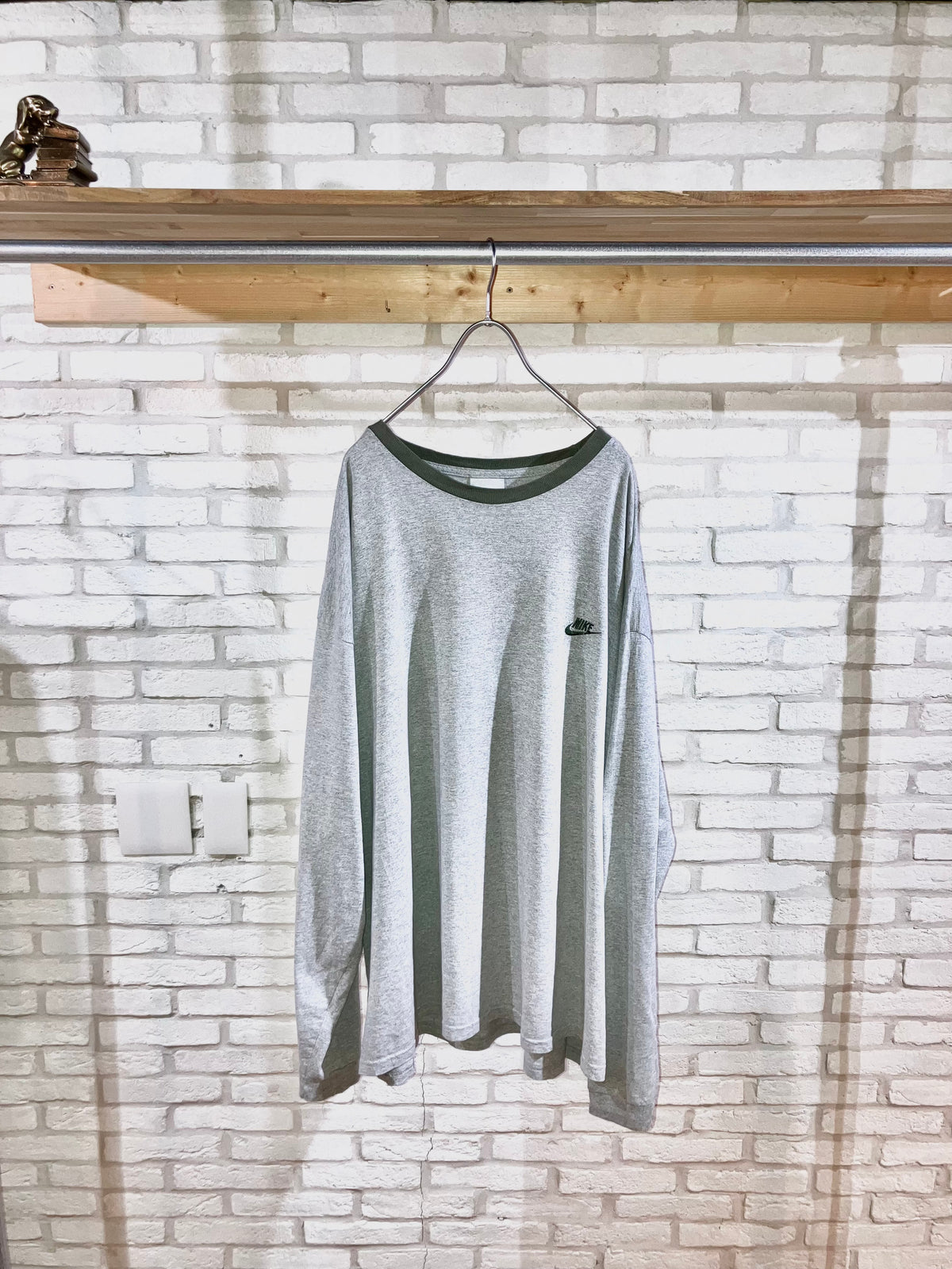 "NIKE" 00s Oversized Design LS Tee