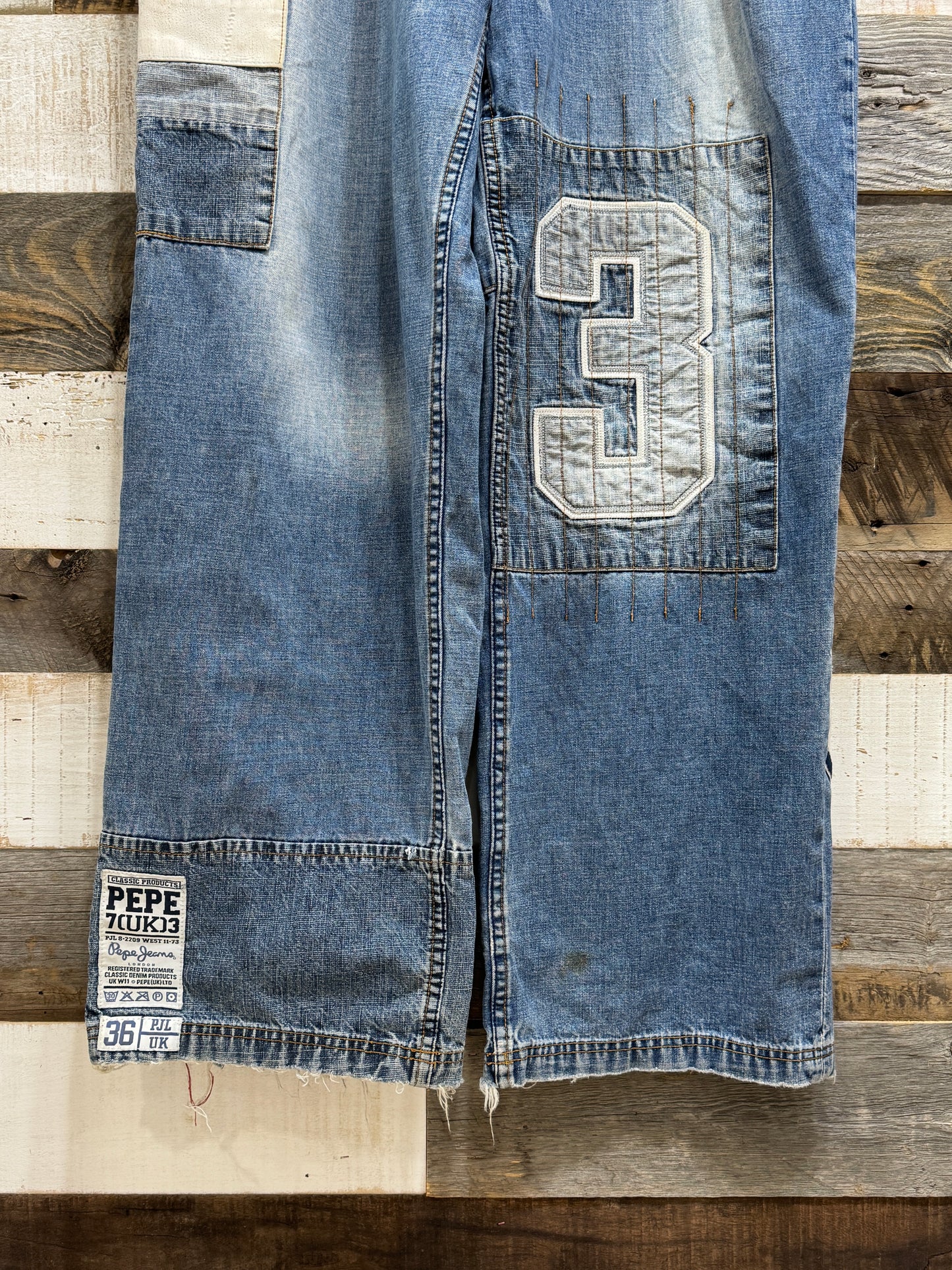 Pepe Jeans Patch Design Denim Pants