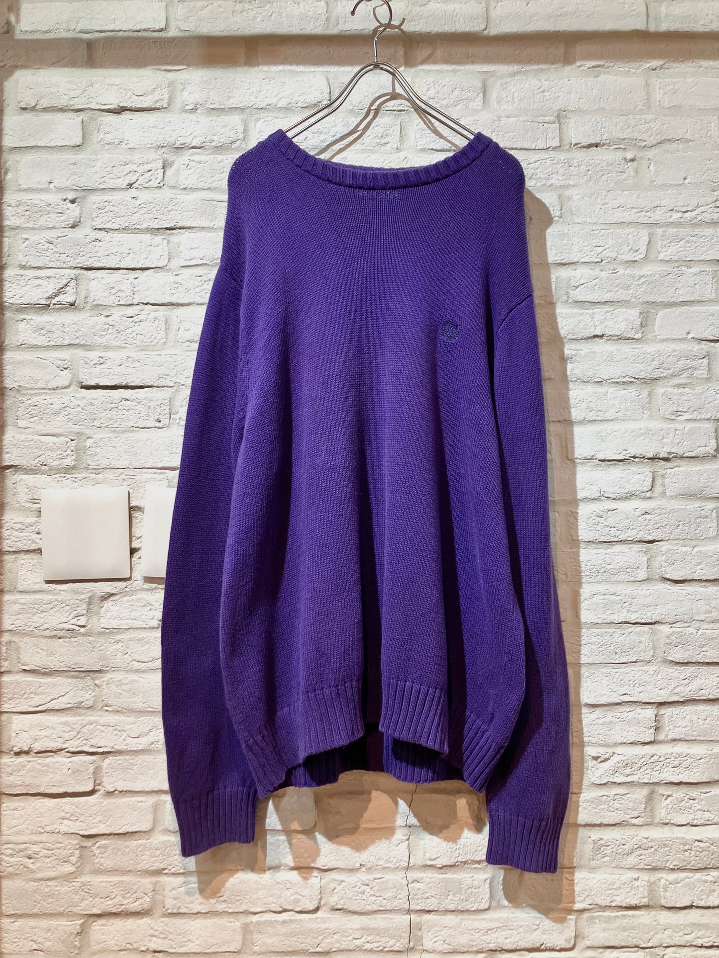 "CHAPS" 00s Nice Color Cotton Knit