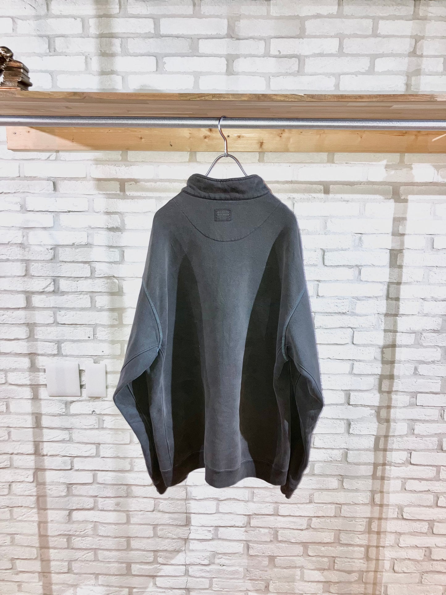 "Columbia" 00s Design Half Zip Sweat