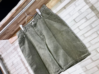 Old Color Denim Wide Shorts