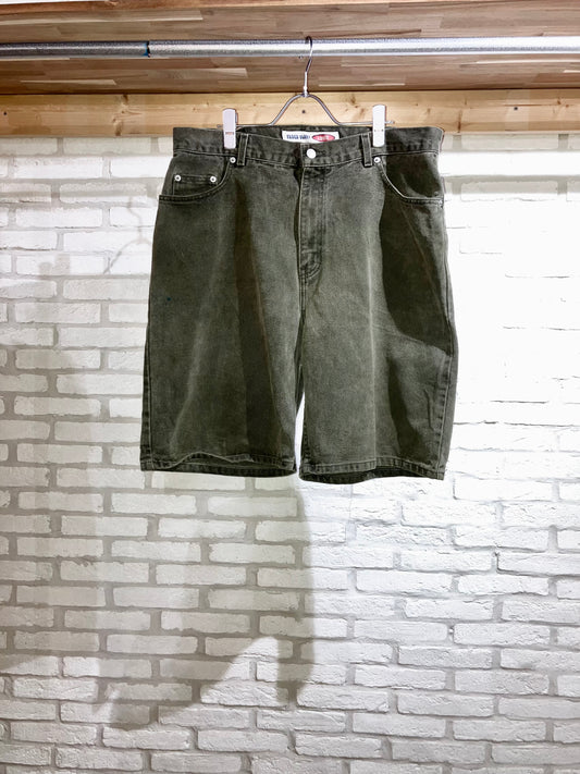 Old Color Denim Wide Shorts