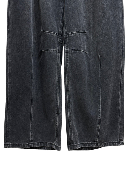 Euro Black Rayon Denim EZ Pants