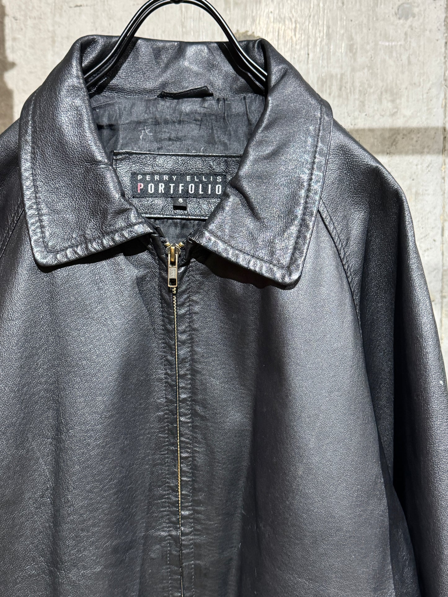 Old Perry Ellis Leather Jacket