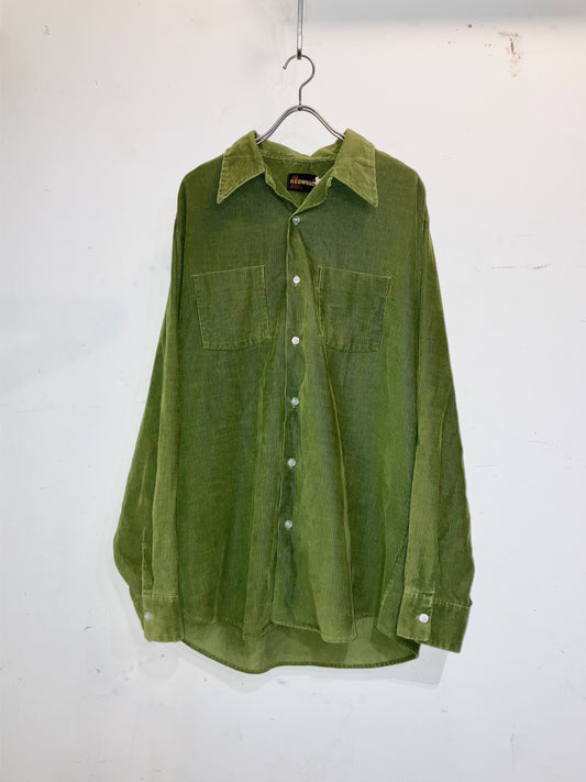 Vintage Oversized Couduroy Shirt "Rare Color!!!"