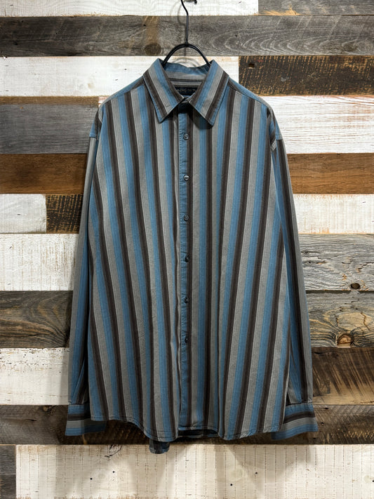 Old AXIST Striped Cotton Shirt