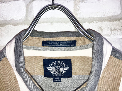 "DOCKERS" Old Stripe Shirt