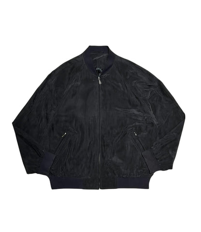 old Silk Zip-Up Blouson