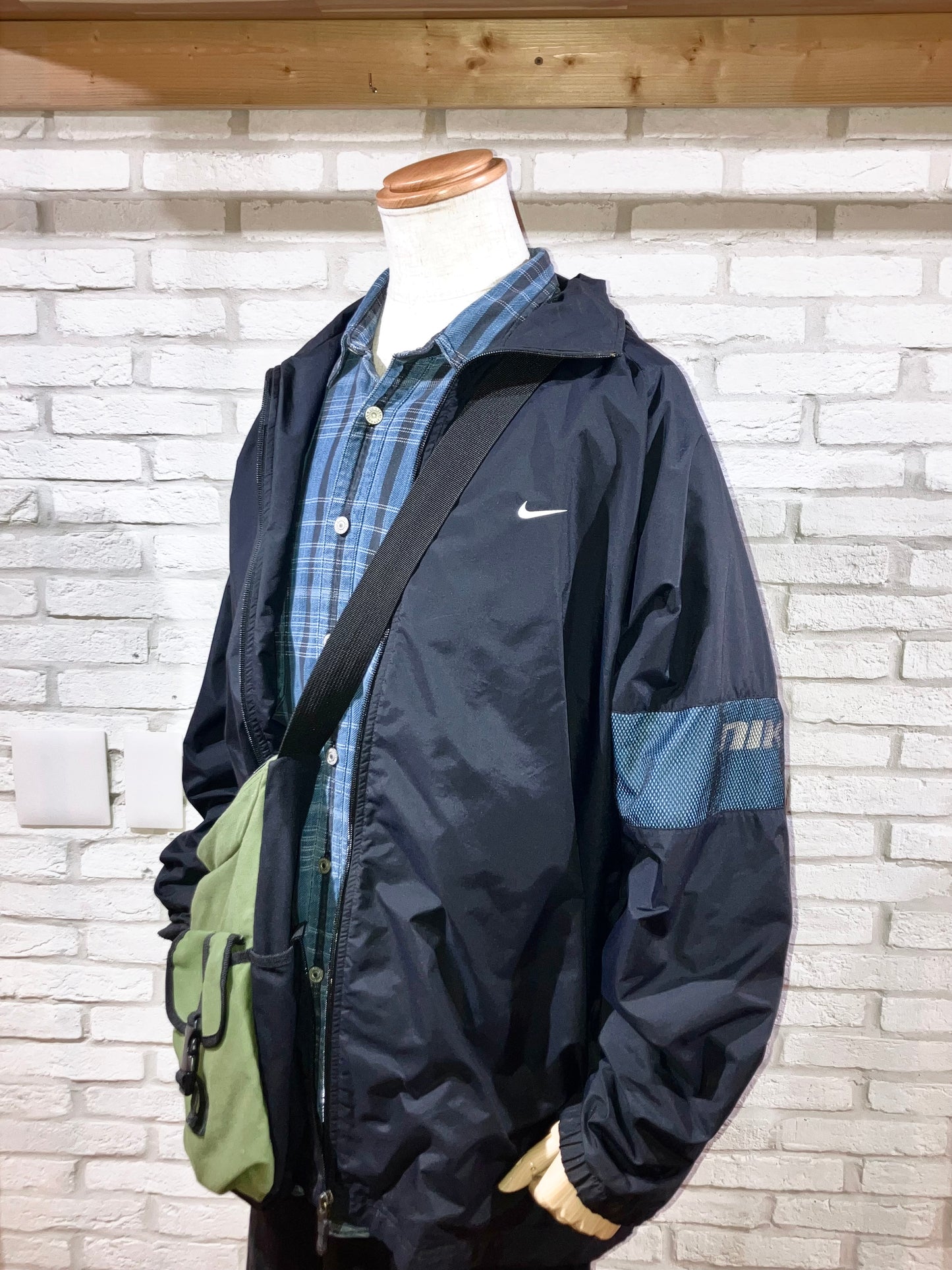 "NIKE" 00s Design Nylon JKT