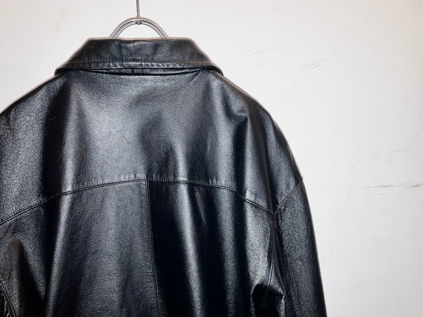 "PERRY ELLIS" Old Design Leather JKT