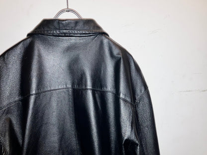 "PERRY ELLIS" Old Design Leather JKT