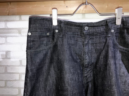 "Levi's" 10s Black Denim Wide Shorts