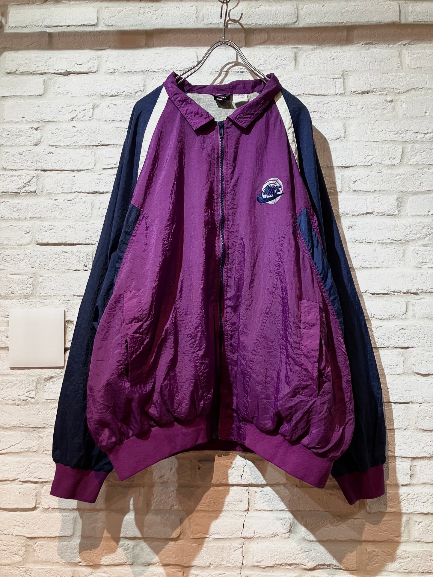 "NIKE" Old Oversized Design Nylon JKT
