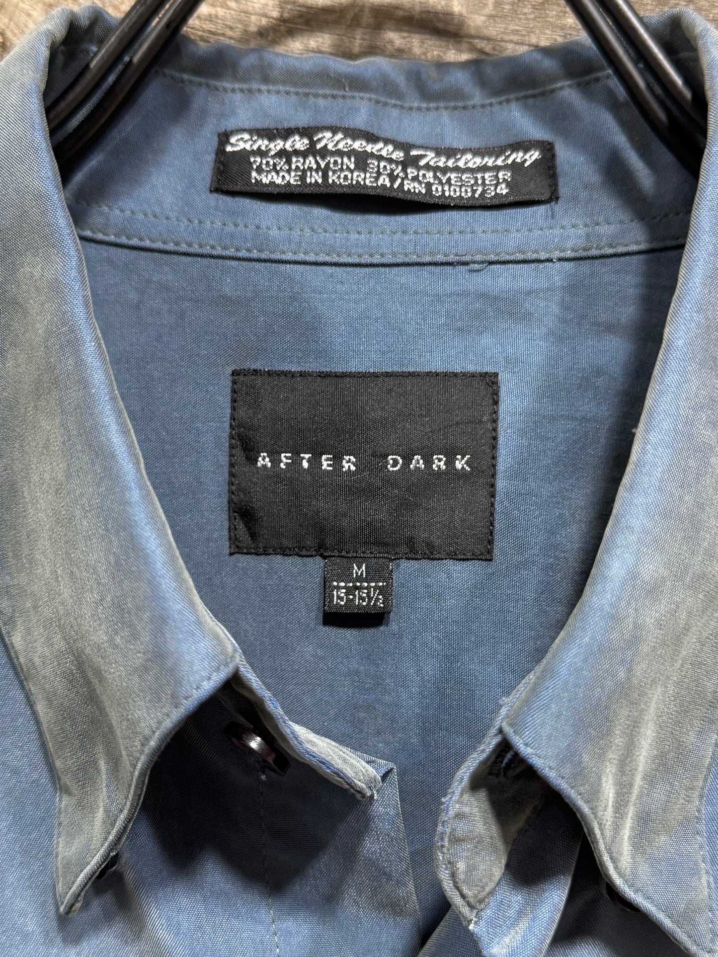 Smoke Blue Drape Shirt