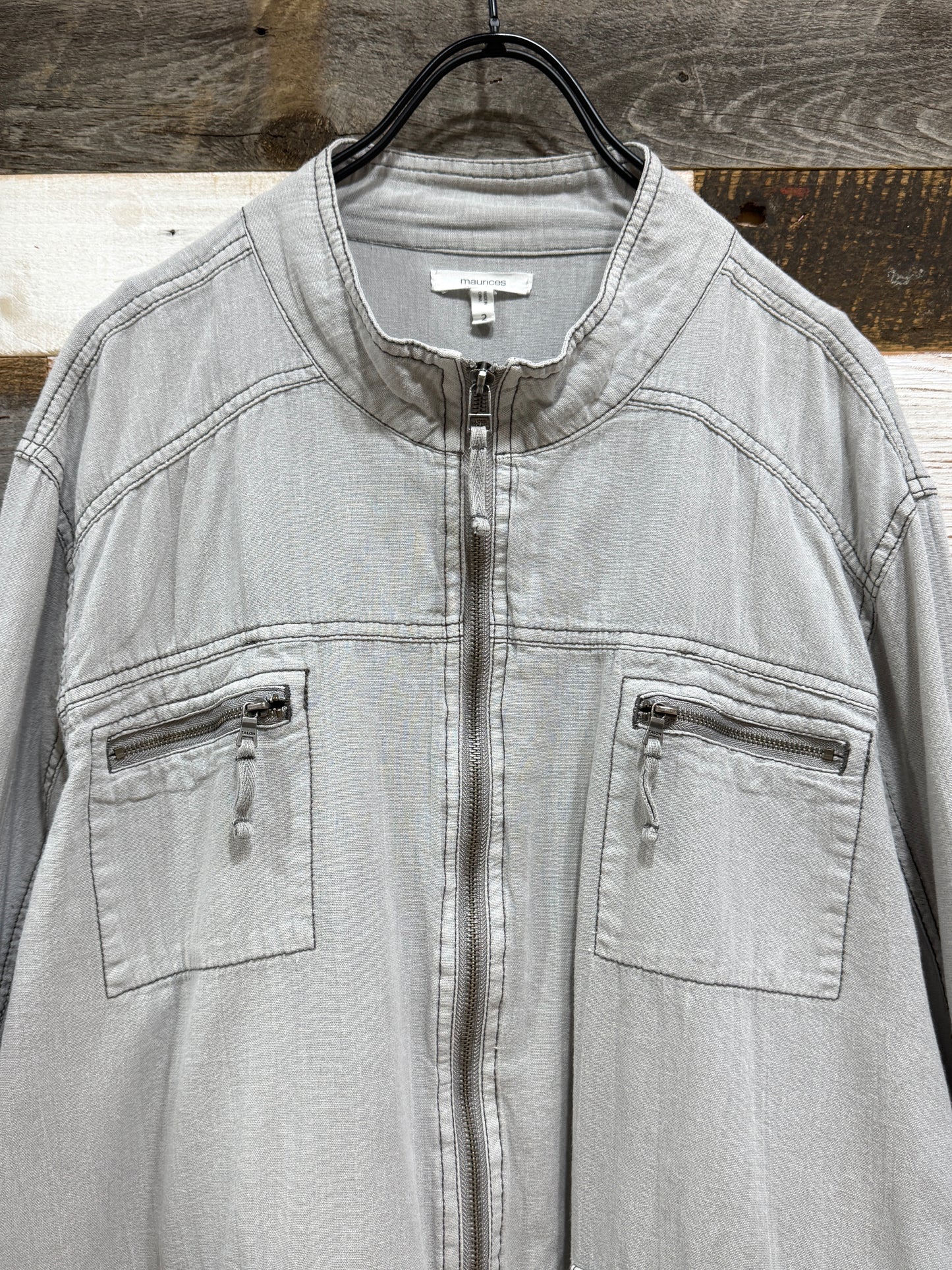 00s Light Weight Linen Multi Pocket Jacket
