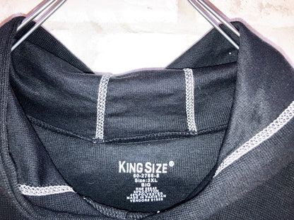 "KING SIZE" 00s Oversized Design Themal Hoodie