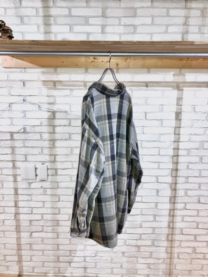 "BIG MAC" Old Oversized Heavy Flannel Check Shirt