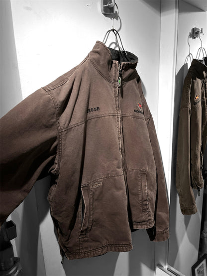 Washed duck work jacket