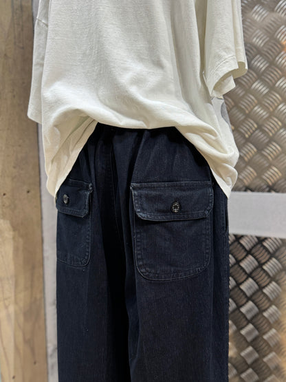 Design Loose Denim EZ Pants