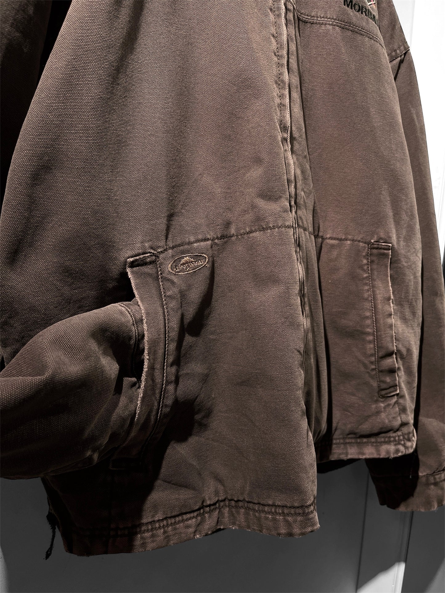 Washed duck work jacket