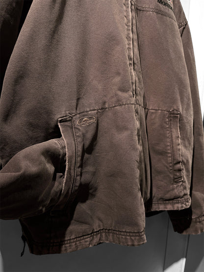 Washed duck work jacket