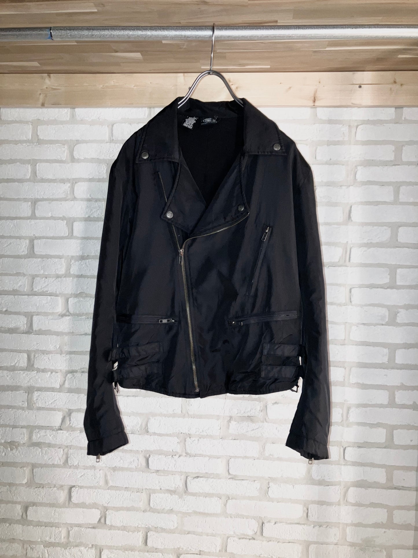 "DNKY" Old Nylon Double Riders JKT