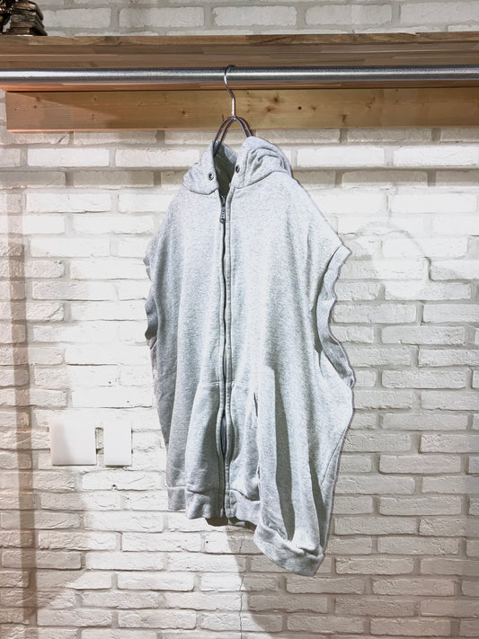 Old Double Fice Zip Hoodie Vest