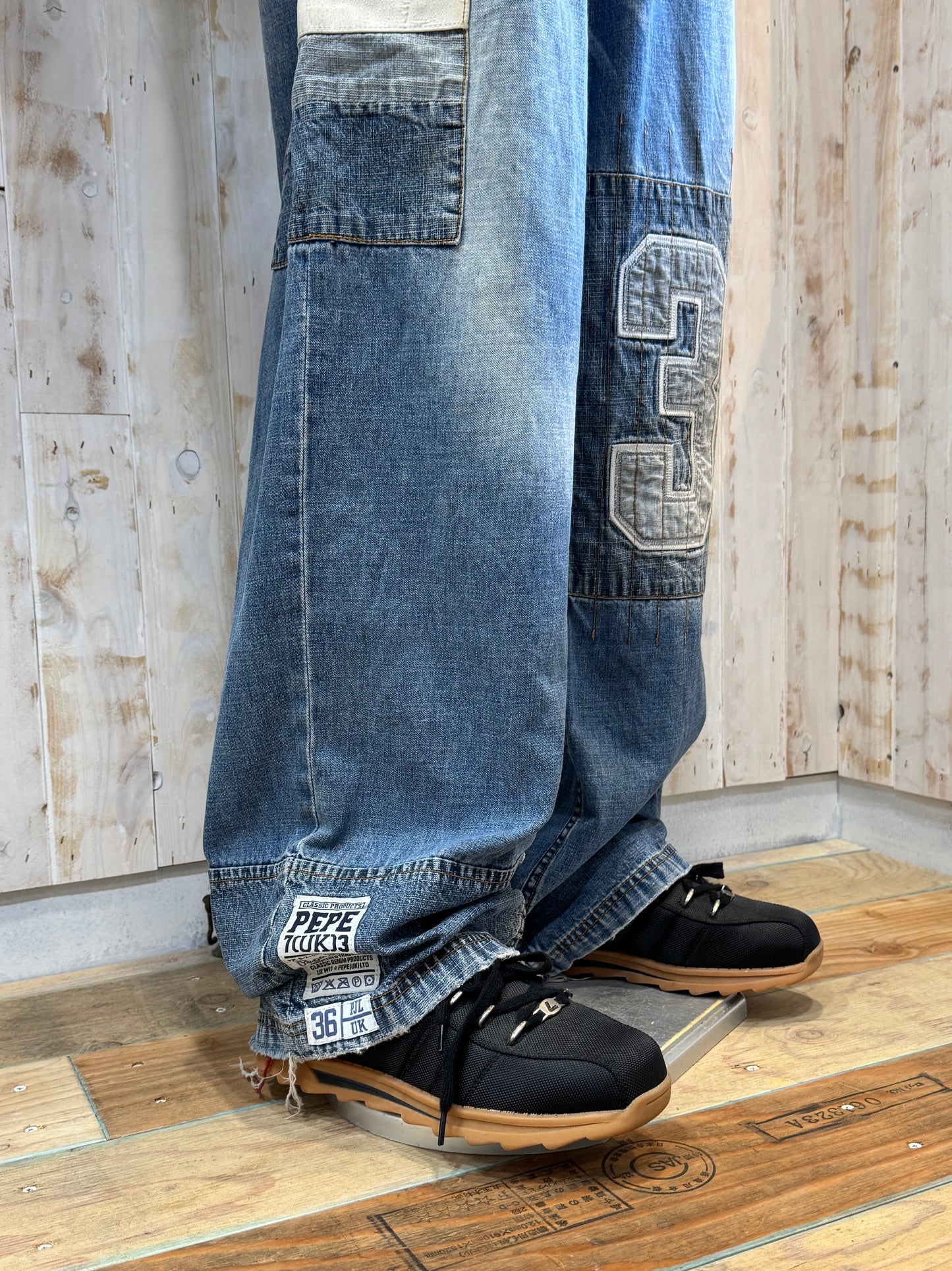 Pepe Jeans Patch Design Denim Pants