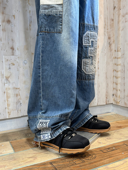 Pepe Jeans Patch Design Denim Pants