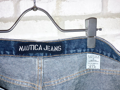 "NAUTICA" Old Wide Denim Pants