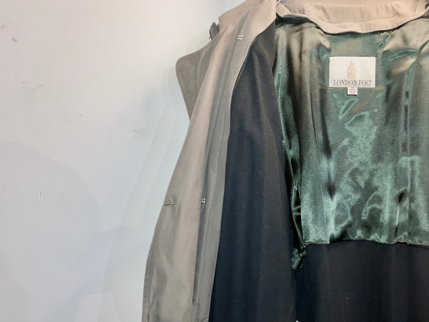 "LONDON FOG" Old Design Smooth Trench Coat
