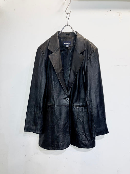 "DENIM&Co" Old Leather Tailored JKT